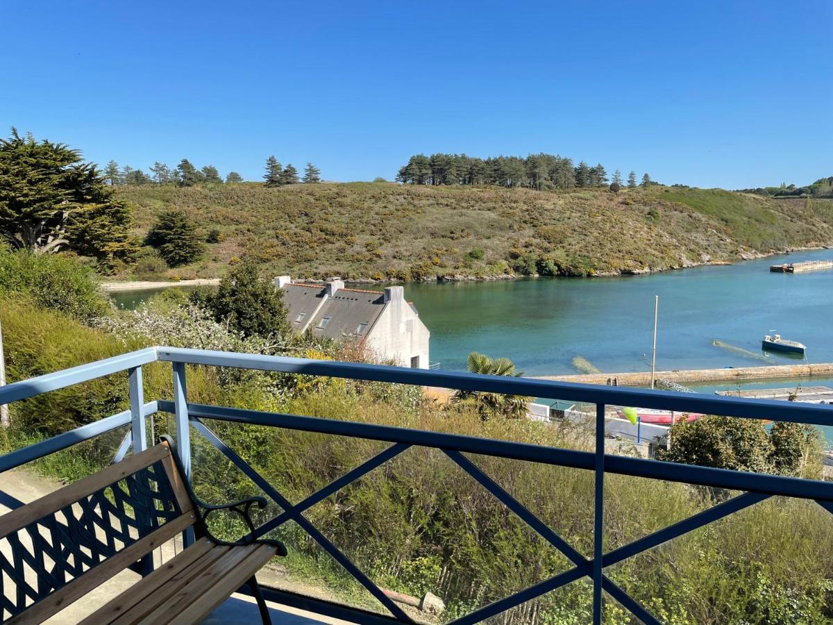 Appart Hôtel Port Sauzon balcon et parking privé Esterno foto